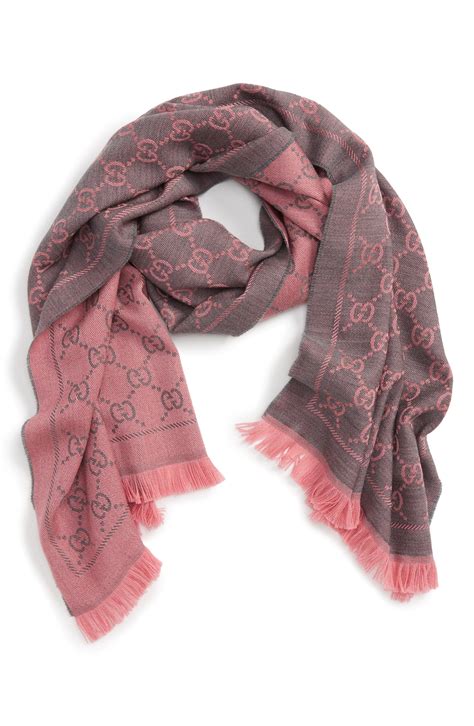 pink gucci scarf replica|how to authenticate gucci scarf.